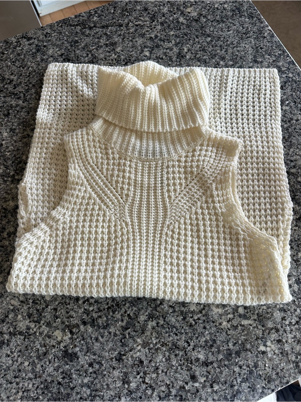 Showpo Cream Turtleneck Knit Sweater Vest - Women's Sweater